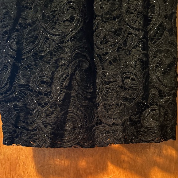 NWT Windsor Black Sparkle Open Back Mini Dress S - Picture 9 of 10